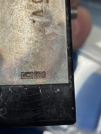 Suomi 75 - Spectrolite of Ylämaa - Handmade in Finland, Linnalippu Oy - pöytälippu pakkauksessaan, jalustassa hopealaatta, käyttämätön