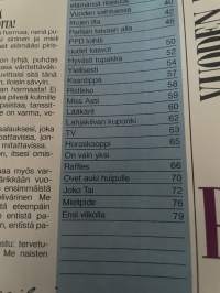 Me Naiset 1986 nr 1 (2.1.) Diana, muoti 1986, vuoden 1986 sata naista