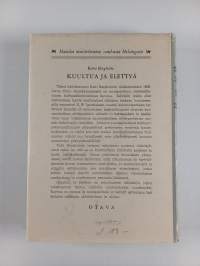 Kuultua ja elettyä : muistelmia vuosien takaa
