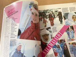 Me Naiset 1986 nr 9, Kevät 86 muoti jättinumero, Ulla-Maija Mäki muotimaailman huipulla