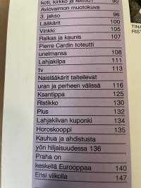 Me Naiset 1986 nr 34 (19.8.), Syysmuoti 86, Nastassja Kinski, Emmanuelle Khanh, Pierre Cardin, Leila Vuorenmaa