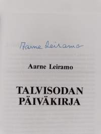 Talvisodan päiväkirja (signeerattu)