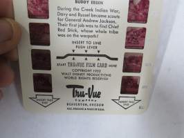 Walt Disney´s Davy Crockett "Indian Fighter" D-14 - Tru-Vue -katselulaitteen kuvasarja