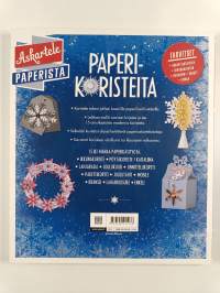 Paperikoristeita leikkaa ja askartele tähtiä ja lumihiutaleita