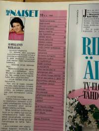 Me Naiset 1986 nr 19, Riki Sorsa ja äiti, Stevie Wonder, Ulla Tapaninen, ihanat parfyymit, aurinkolasit