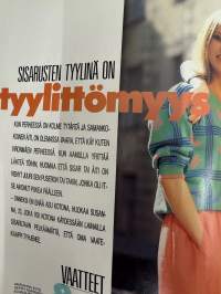 Me Naiset 1986 nr 19, Riki Sorsa ja äiti, Stevie Wonder, Ulla Tapaninen, ihanat parfyymit, aurinkolasit