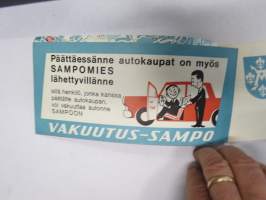 Näin ajatte oikein Turussa - Liikenneopas -Turun kaupunkiliikenteen ajo-ohjeita ja pulmatilanteiden ohjeita, karttoja (huoltoaemat merkitty) takakansi Simca 1000 e