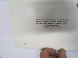 Saab henkilöauto, farmariauto -huoltokäsikirja + erillinen myöhemmin julkasitu Täydennysosa