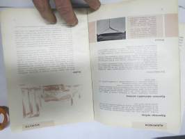 Volvo Amazon 2- ja 4-ovinen henkilöauto (121/122 S F ja L) rakenne, käyttö, huolto -käyttöohjekirja, painettu 12.65 eli alkaen vuosimallista 1966