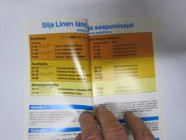 Silja-Line Suomi-Ruotsi 1.1.1983-31.5.1983 aikataulut
