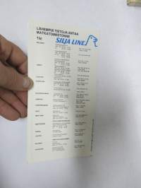 Silja-Line Suomi-Ruotsi 1.1.1983-31.5.1983 aikataulut