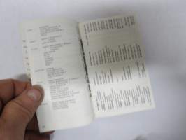 Shell autoilijan muistikirja 1981, sisältää huoltoasema- ja myyntipisteluettelon