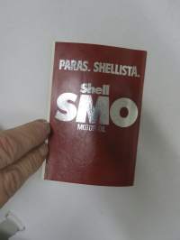 Shell autoilijan muistikirja 1981, sisältää huoltoasema- ja myyntipisteluettelon