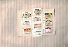 Suomalaisia kartanoita, 1982, sarja leimattuna