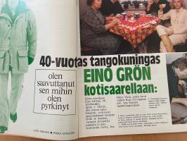 Me Naiset 1979 nr 15, Eino Grön kotisaarellaan, Marjatta Metsovaara, päivä lentoemännän elämässä Raija Tammivuori