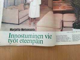Me Naiset 1979 nr 15, Eino Grön kotisaarellaan, Marjatta Metsovaara, päivä lentoemännän elämässä Raija Tammivuori