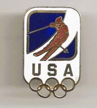 Lillehammer Norja 94 Talviolympialaiset USA Joukkuehiihto  pinssi rintamerkki