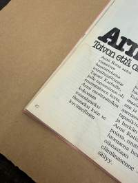 Me Naiset 1979 nr 41, Armi Ratian viimeinen haastattelu, Maija Hapuoja, Näin me asumme - Marjut ja Seppo Mykrä ja Pirkko ja Jukka Silaste