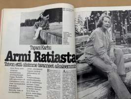 Me Naiset 1979 nr 41, Armi Ratian viimeinen haastattelu, Maija Hapuoja, Näin me asumme - Marjut ja Seppo Mykrä ja Pirkko ja Jukka Silaste