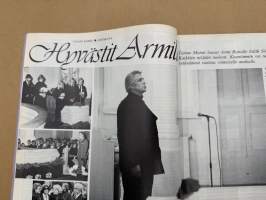 Me Naiset 1979 nr 42, Tarvitseeko politikko perhelomaa, Armi Ratian hautajaiset, Kauko Helovirta