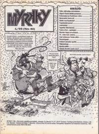 Myrkky 1/1995 - Alkuvuoden alapäähuumoripaketti.  Katso muu sisältö kuvista.
