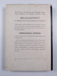 Maaliaineet ja niiden käyttö taidemaalauksessa