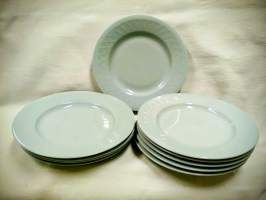 4 x LE-malli harmaa lautanen 17cm Arabia