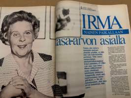 Me Naiset 1976 nro 37, ilmestynyt 9.9, Lenita, Piirpauke, Liisa Voima, Maria Hallin