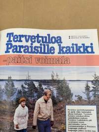 Me Naiset 1979 nr 47, Margit Eskman, sivun persoona Jani Ulenius, Grace Kelly, Robert De Niro, Tervetuloa Paraisilla kaikki - paitsi voimala