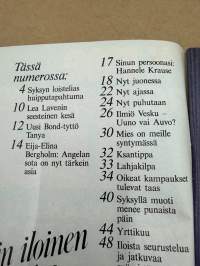 Me Naiset 1984 nr 36, Vesa-Matti Loiri, Lea Laven, Uusi Bond-tyttö Tanya, Eija-Elina Bergholm, Sinun persoona Hannele Krause, Betty Fordin klinikka
