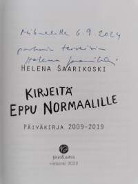 Kirjeitä Eppu Normaalille (signeerattu, tekijän omiste)