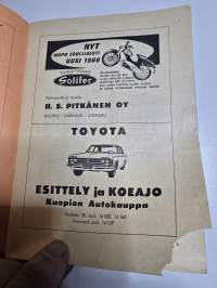 XX Väinölänniemi TT-ajo  käsiohjelma. 23, 5, 1968