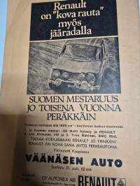 XX Väinölänniemi TT-ajo  käsiohjelma. 23, 5, 1968