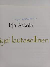 Täysi lautasellinen (signeerattu)