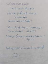 Avara kuin taivas (signeerattu, tekijän omiste)