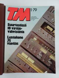 Tekniikan maailma 1979 (nrot 1-13 kansiossa, puuttuu nro 6)