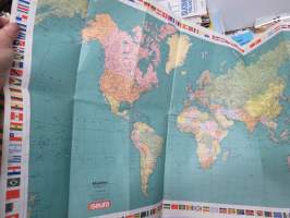 Seura maailmankartta ja lippukuvasto 1976