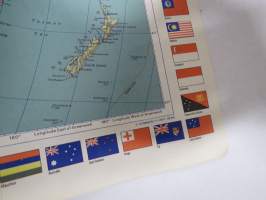 Seura maailmankartta ja lippukuvasto 1976