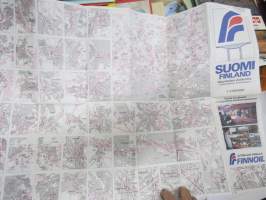 Finnoil Suomi Finland - Maanteiden yleiskartta