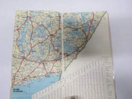 Suomi pikkutiekartta 1969 Finland lilla vägkartan