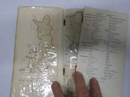 Suomi pikkutiekartta 1964 Finland lilla vägkartan
