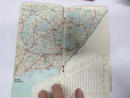 Suomi pikkutiekartta 1964 Finland lilla vägkartan