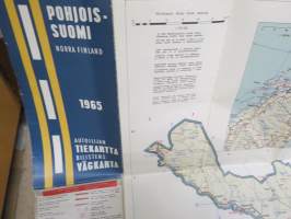 Pohjois-Suomi 1965 Autoilijan tiekartta - Bilistens vägkarta
