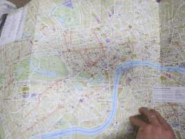 Lontoo matkailukartta 1991