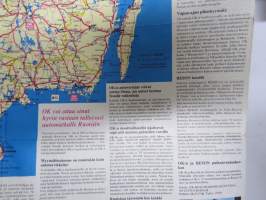 Ruotsi tiekartta / leirintäalueet / reittiehdotuksia - Sverige vägkarta / camping / turförslag -matkailuesite / kartta