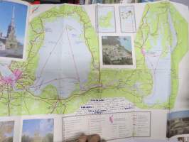 Leningrad - Kizin saari -matkailukartta, venäjänkielinen