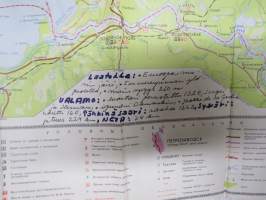 Leningrad - Kizin saari -matkailukartta, venäjänkielinen