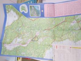 Karelija (Karjala) -matkailukartta, venäjänkielinen