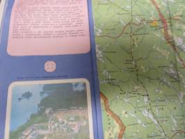 Karelija (Karjala) -matkailukartta, venäjänkielinen