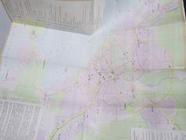 Petrosavodsk (petroskoi, Karjala) -matkailukartta, venäjänkielinen